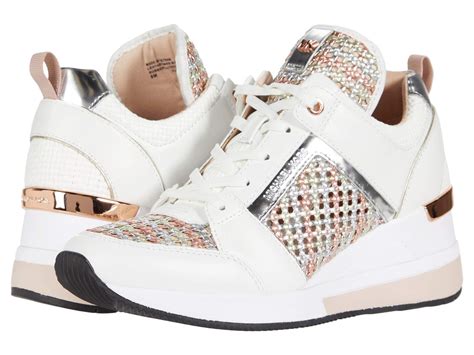 michael kors georgie sneakers white|michael kors women's georgie trainer.